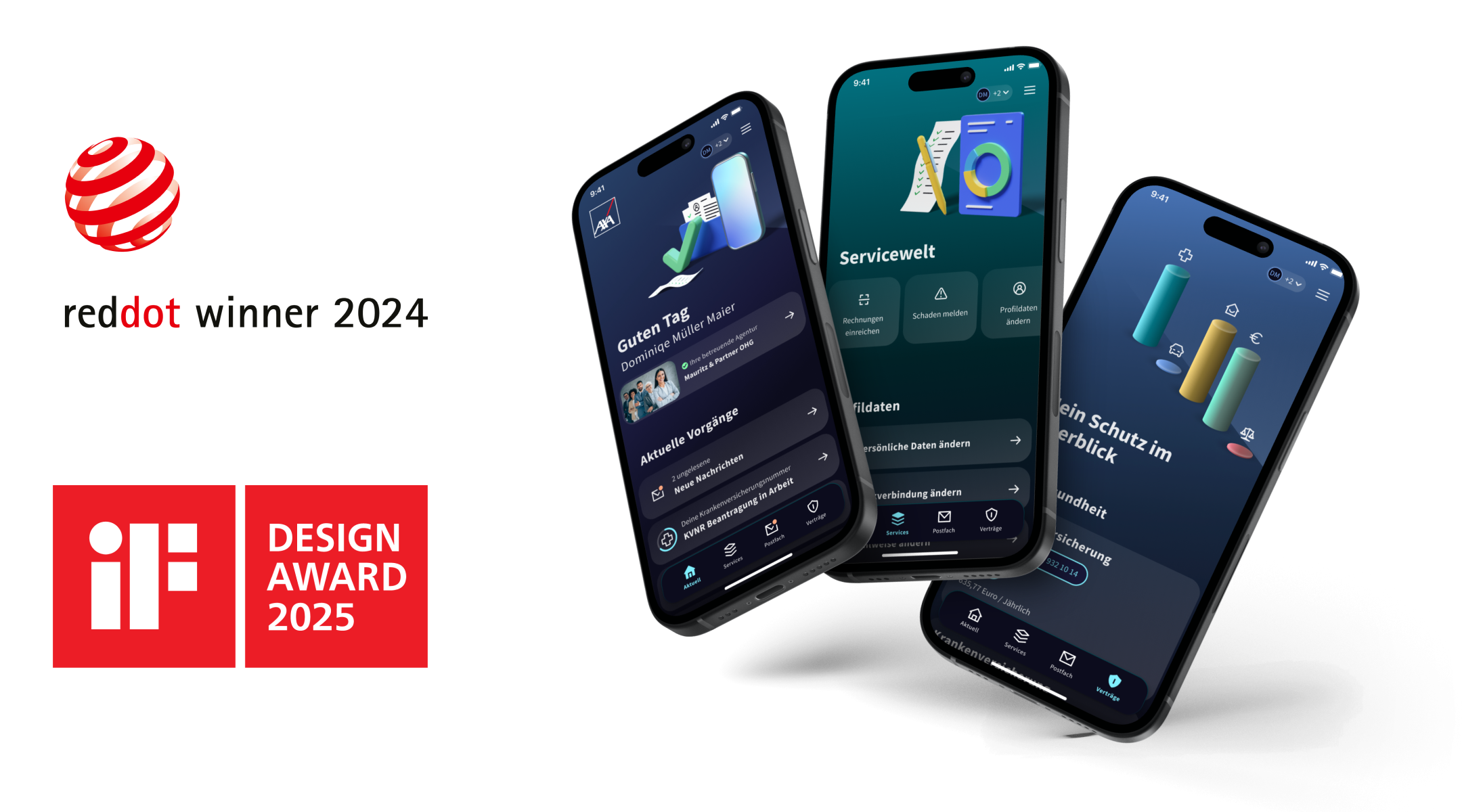 My AXA App mit Red Dot Design Award ausgezeichnet